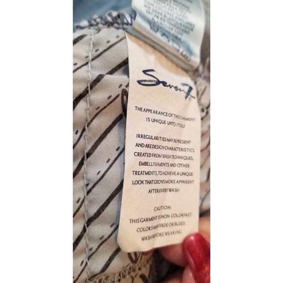 NWT's -Seven7 Jeans Women's Tummy Less High Rise Skinny Denim Distressed Size 8 - Picture 15 of 15